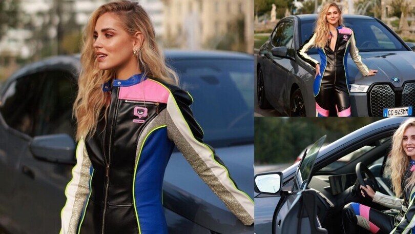 Chiara Ferragni a bordo della nuova BMW iX