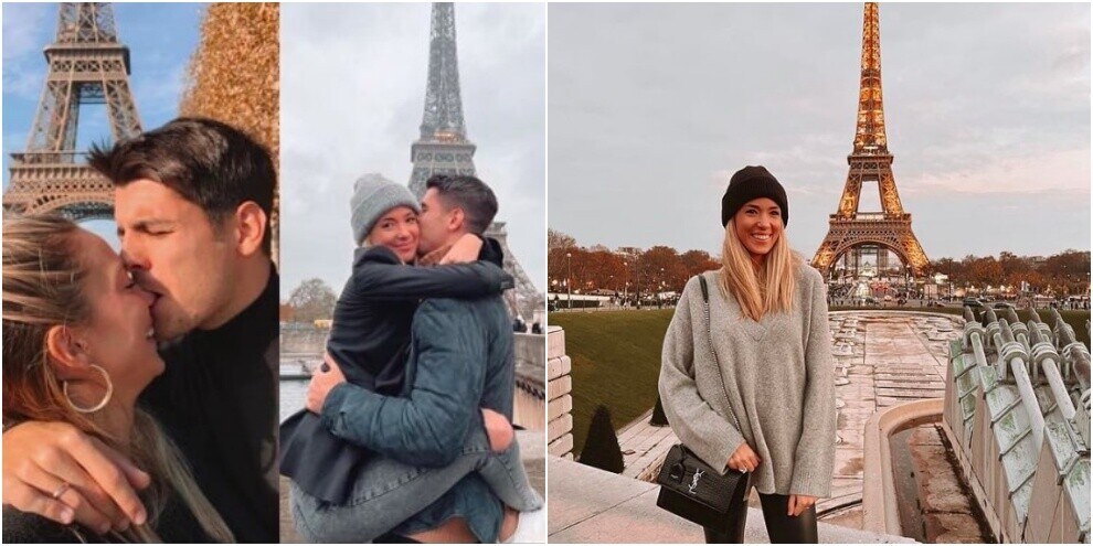 Alvaro Morata e Alice Campello: l'amore fa tappa a Parigi