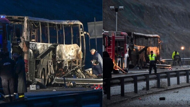 Bulgaria, tragedia stradale: 45 morti in bus incendiato FOTO