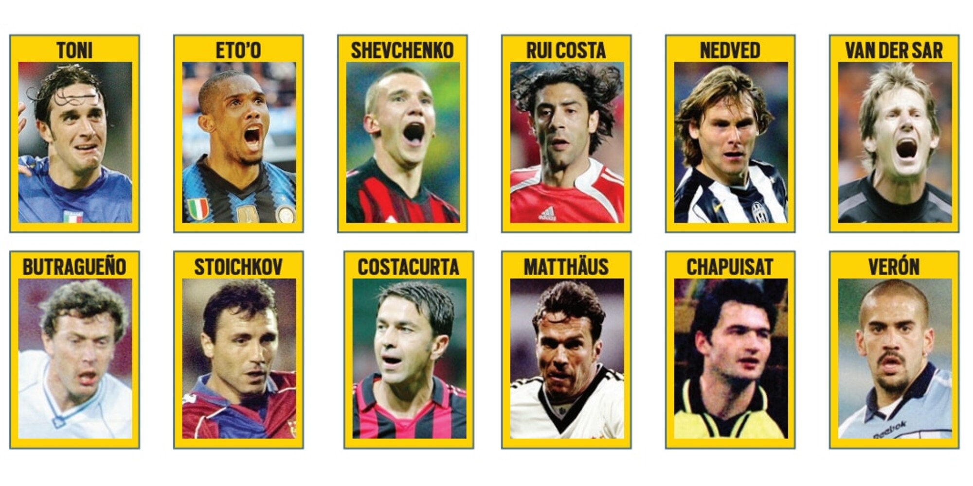 Da Nedved a Shevchenko, il Golden Player 2021 votato dai Big