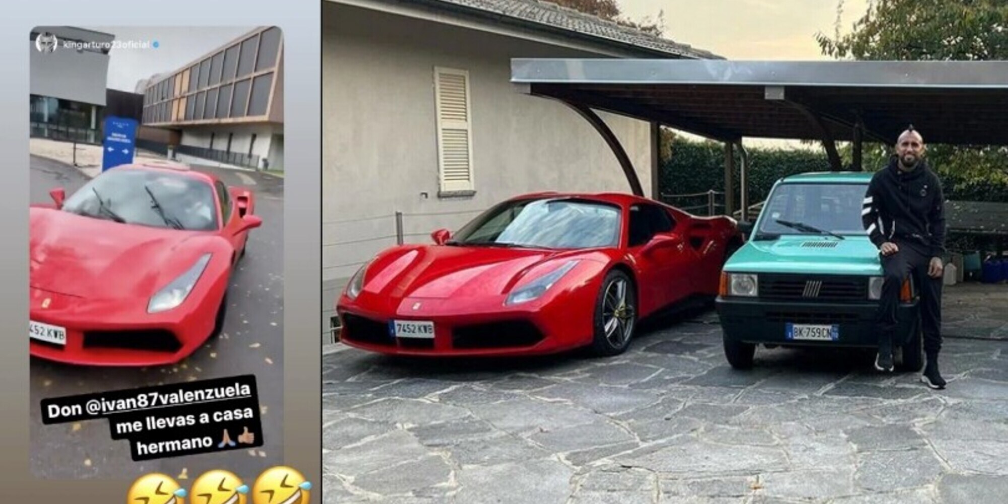 Vidal, già finita la love-story con la Panda: rieccolo in Ferrari