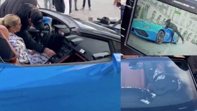 Wanda Nara ancora in Lamborghini: arriva lo shooting sulla Spyder