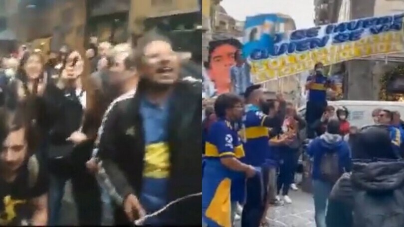 Duemila argentini a Napoli per Maradona
