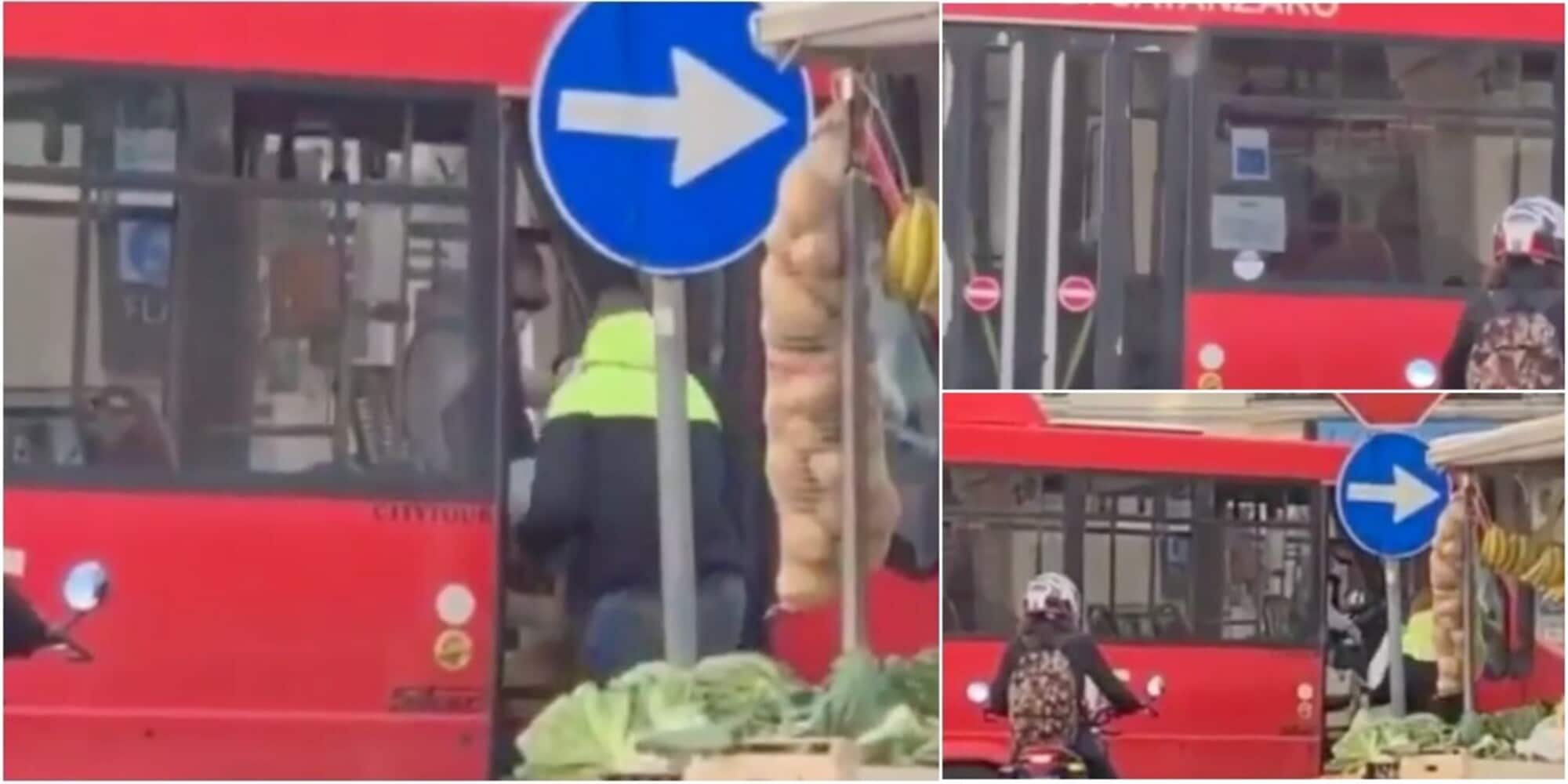 Bus interrompe la corsa: l'autista deve fare la spesa