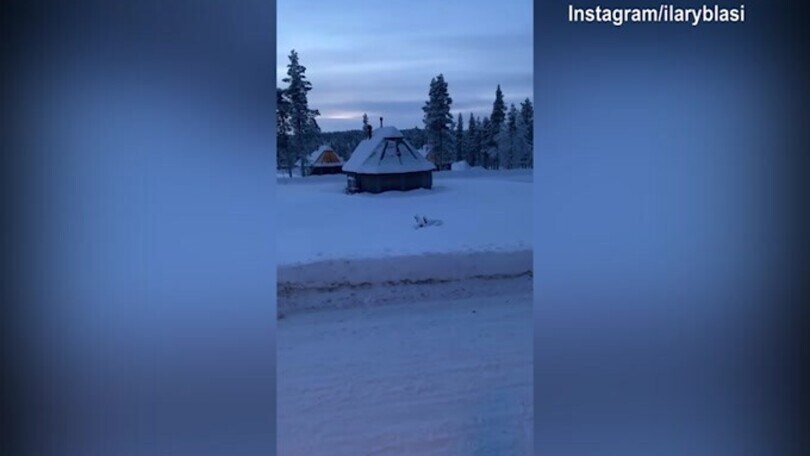 Ilary Blasi, continua il viaggio in Lapponia