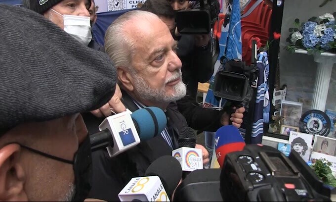 De Laurentiis: "Museo Maradona allo stadio? Lavoriamo per piazzare lo stadio ai livelli che merita"