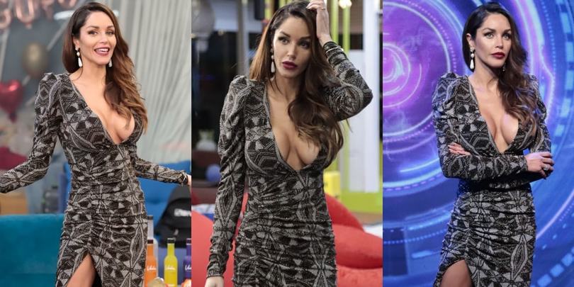 Delia Duran al GF Vip: spacco e scollatura da capogiro