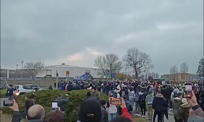 Juve-Atalanta: l’arrivo del pullman bianconero