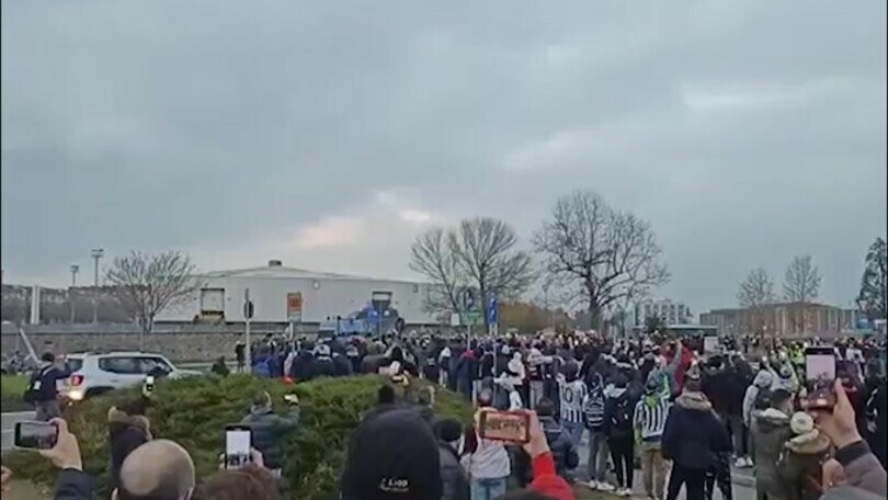 Juve-Atalanta: l’arrivo del pullman bianconero