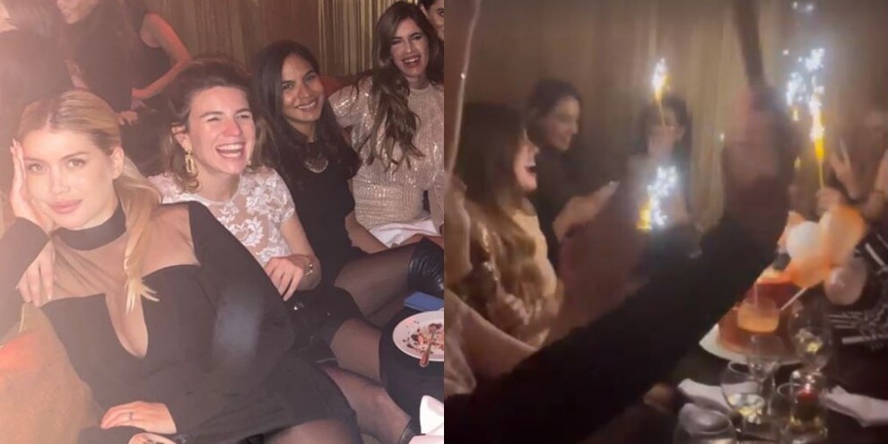 La festa del sabato sera per Wanda Nara e le sue amiche
