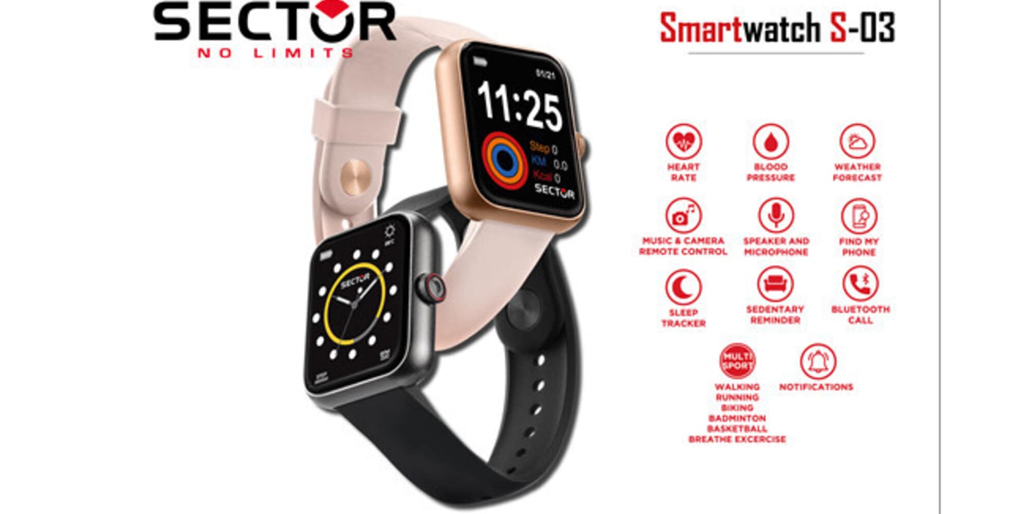 Sector Smartwatch S-03: perfetto per le prossime festività