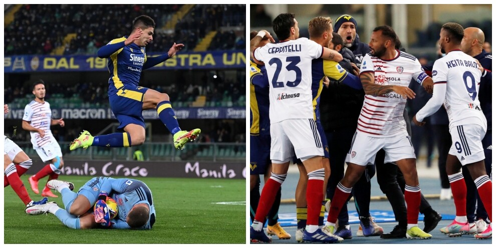 Verona-Cagliari 0-0: Simeone manca il colpo dell'ex, Joao Pedro nervoso