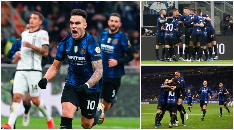 Gagliardini e Lautaro Martinez lanciano l'Inter: Spezia ko