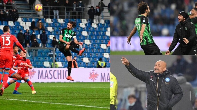 Ferrari rimonta il Napoli: festa Sassuolo e rosso a Spalletti