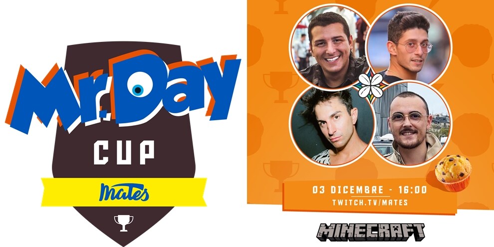 Mr. Day Cup, al via il 3 dicembre. Il torneo live su Twitch di Mr. Day presso i Mates Studios