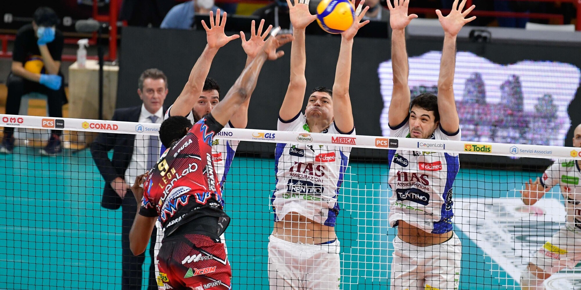 Perugia vince la sfida di Champions contro Trento