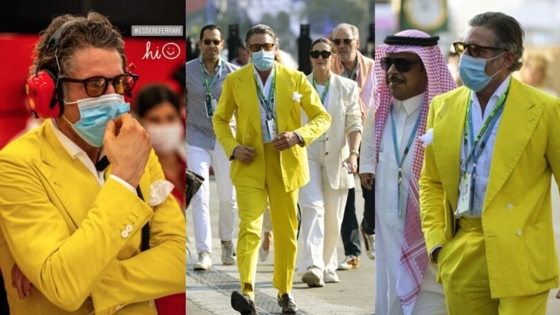 GP d'Arabia Saudita, Lapo Elkann e Roberto Mancini ospiti nel box Ferrari