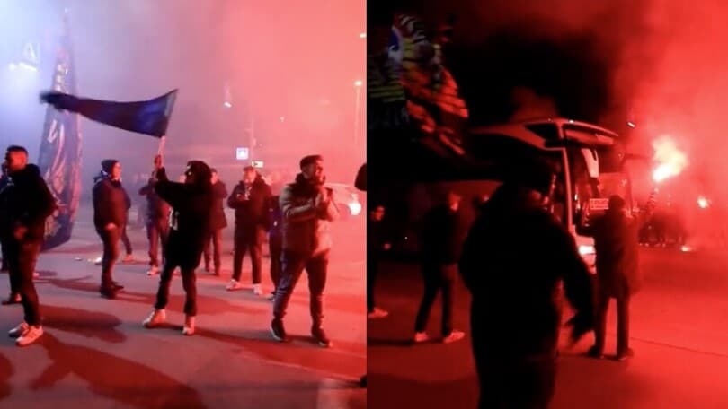 Atalanta, l'accoglienza dei tifosi dopo la vittoria contro il Napoli