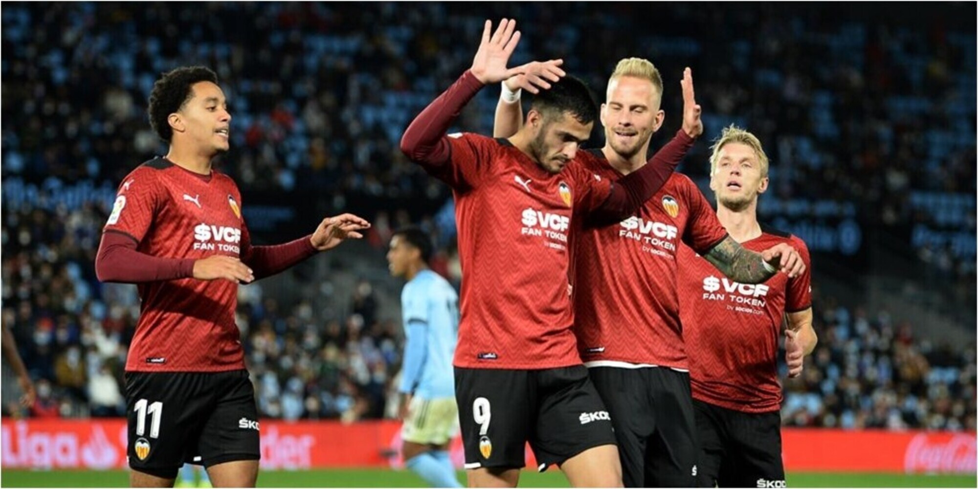 Liga, Valencia: 2-1 al Celta Vigo e raggiunto il Barcellona in classifica