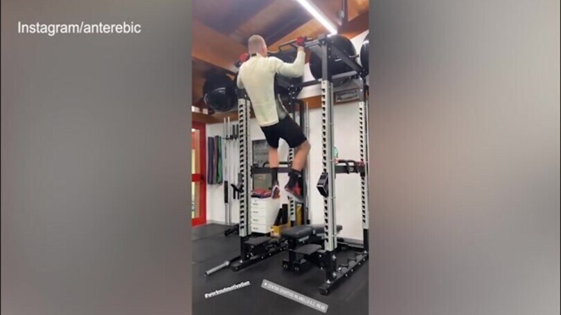 Milan, Rebic vuole rientrare: eccolo allenarsi in palestra