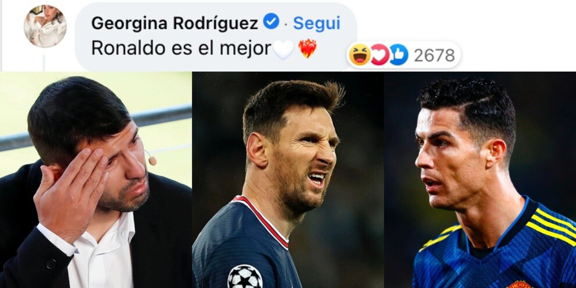 Messi saluta Aguero, Georgina commenta: "Ronaldo è il migliore"