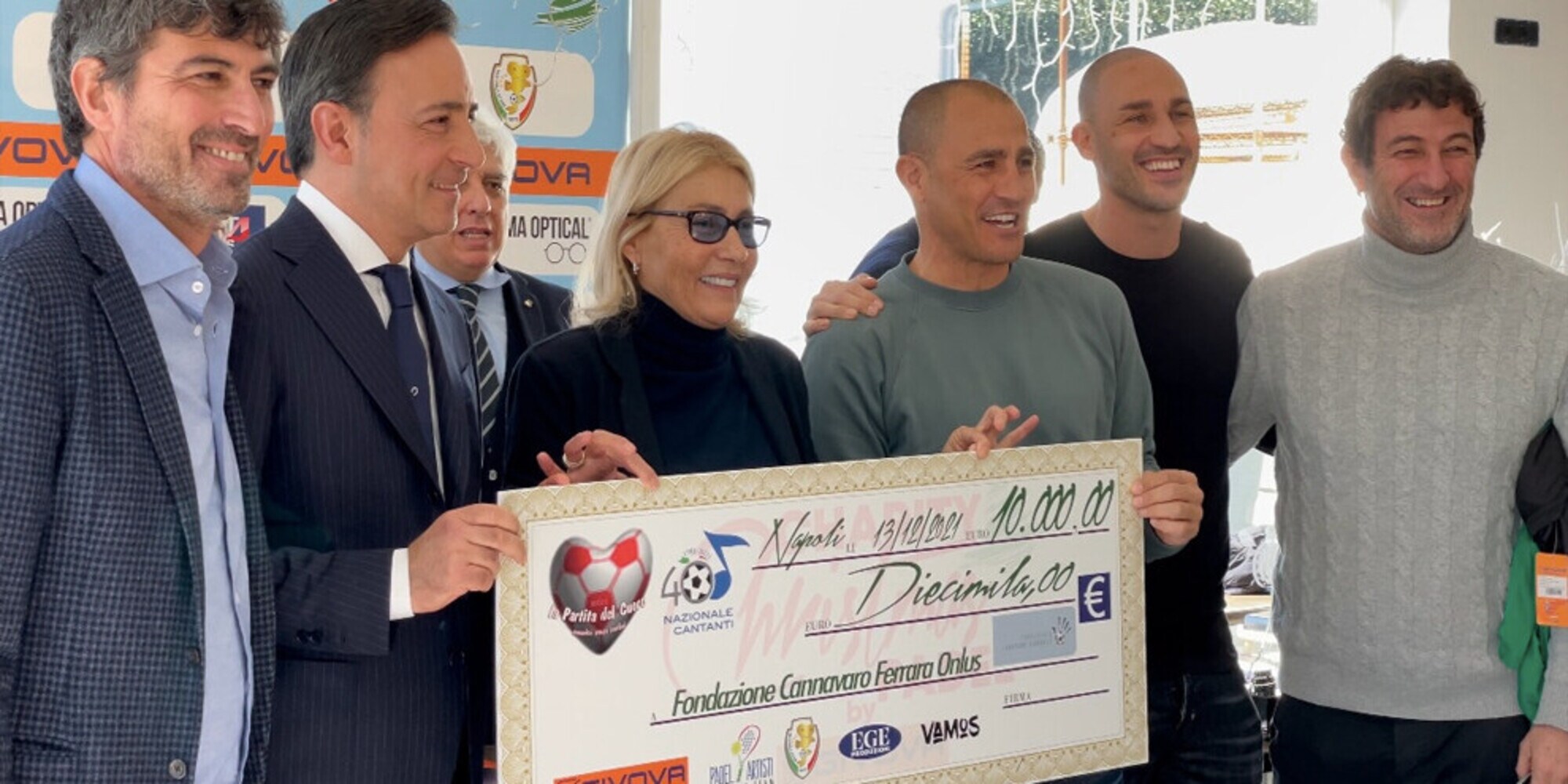 Ferrara e Cannavaro vincono la prima edizione del Charity Christmas Padel