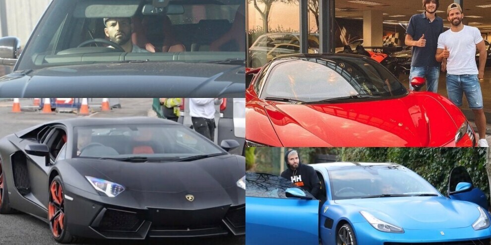 Sergio Aguero tra Ferrari, Lamborghini e Range Rover