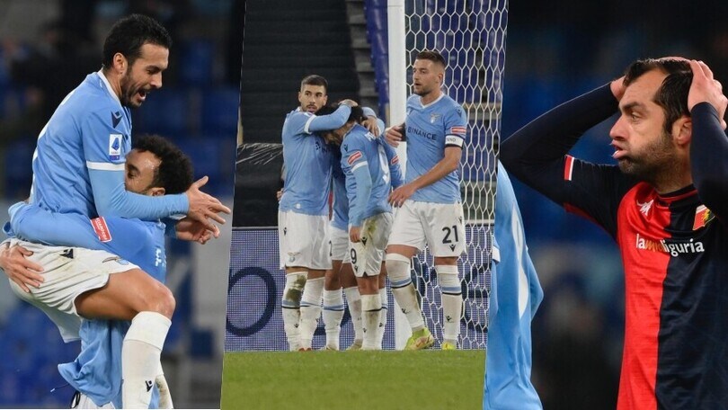 La Lazio vince sul Genoa: 3-1 all’Olimpico con Pedro, Acerbi e Zaccagni