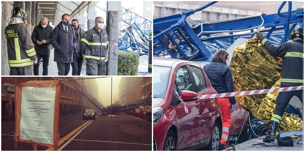 Crolla gru, tre morti: lutto cittadino a Torino