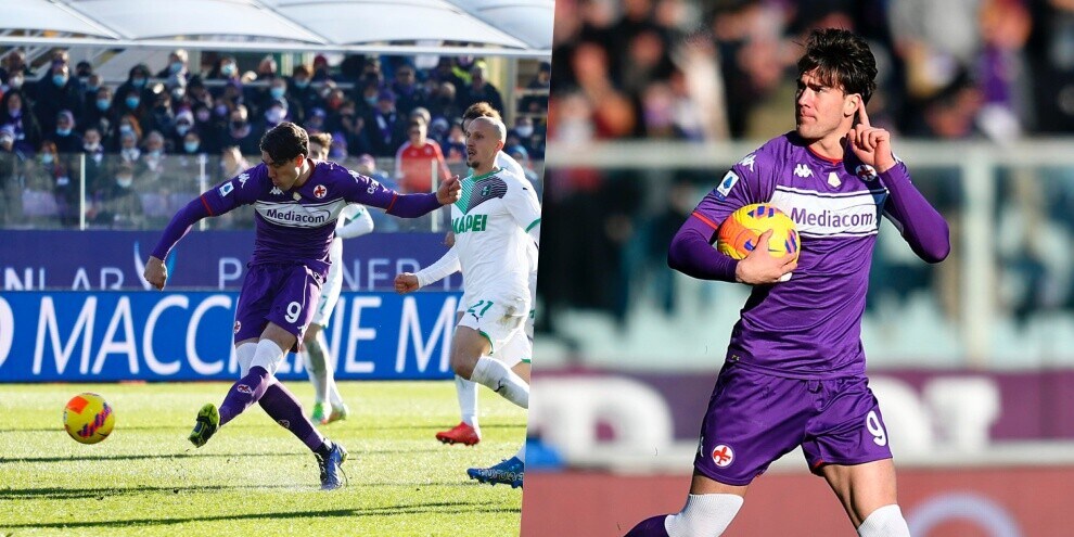 La Fiorentina rimonta il Sassuolo: Vlahovic è letale