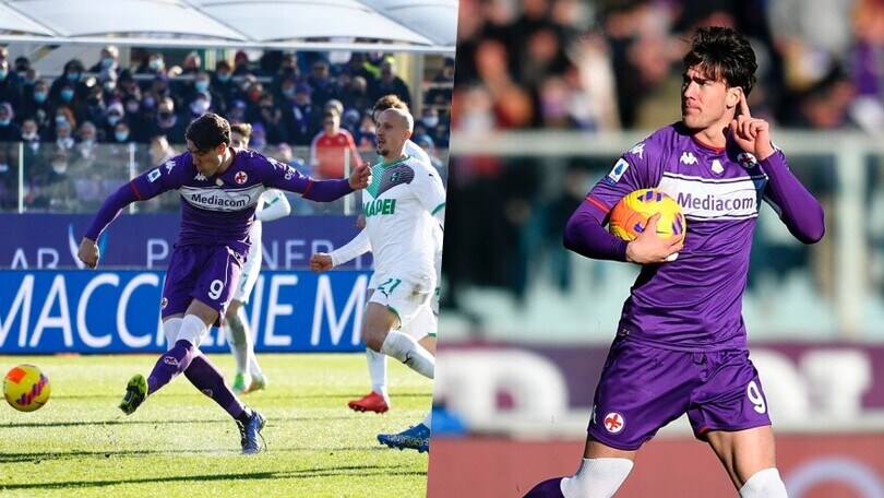 La Fiorentina rimonta il Sassuolo: Vlahovic è letale