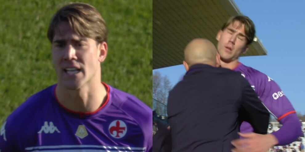 Furia Vlahovic per il cambio: urla a Italiano e rabbia in panchina FOTO