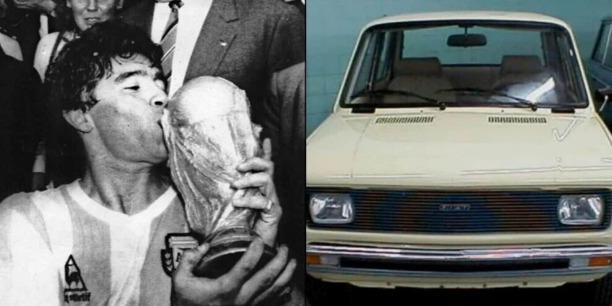 Maradona, la sua prima auto è vendita: è una Fiat 128 dell'82