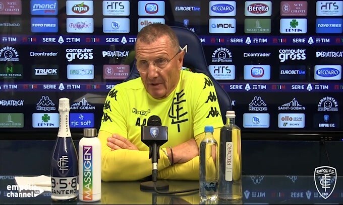 Andreazzoli: "Andiamo in campo spensierati ma non troppo"
