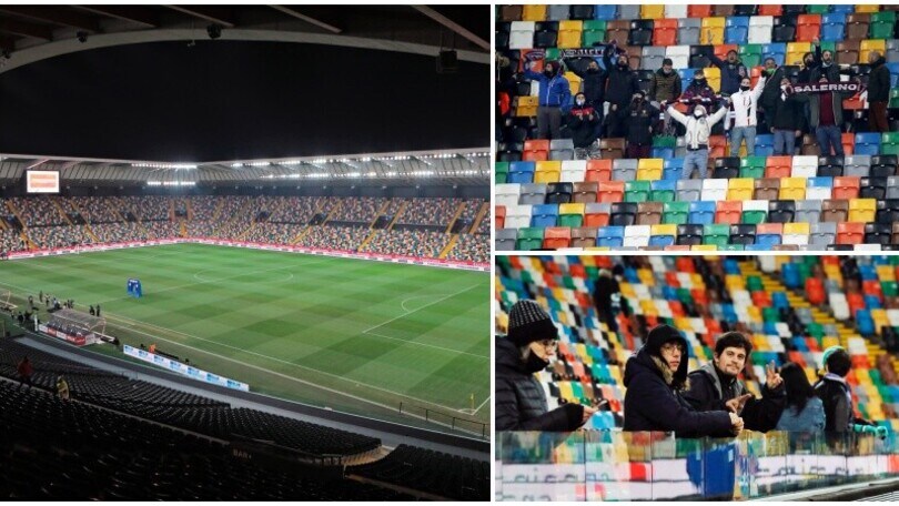 Udinese-Salernitana, i tifosi nel deserto della Dacia Arena