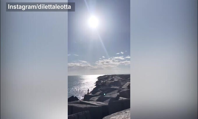 Biciclettata a Santo Stefano per Diletta Leotta!