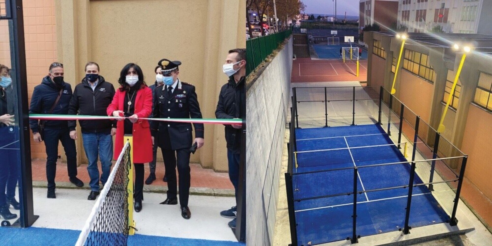 Il padel arriva a scuola! Primo campo dentro un istituto