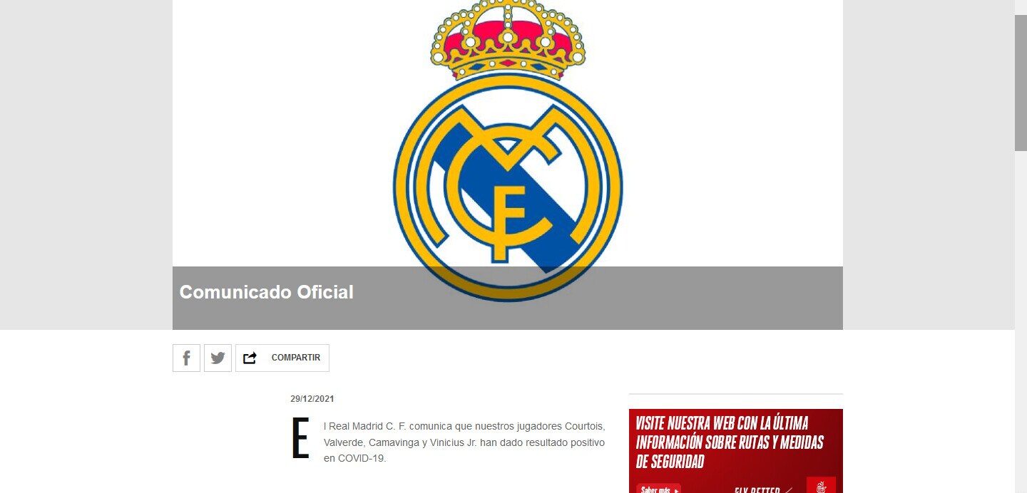 Covid, il focoloaio al Real Madrid non si spegne: altri 4 giocatori positivi