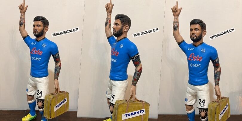Insigne via da Napoli: spunta la statuetta con la valigia per Toronto