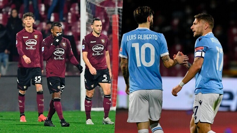 La Lazio vola con Immobile e Lazzari: 3-0 alla Salernitana