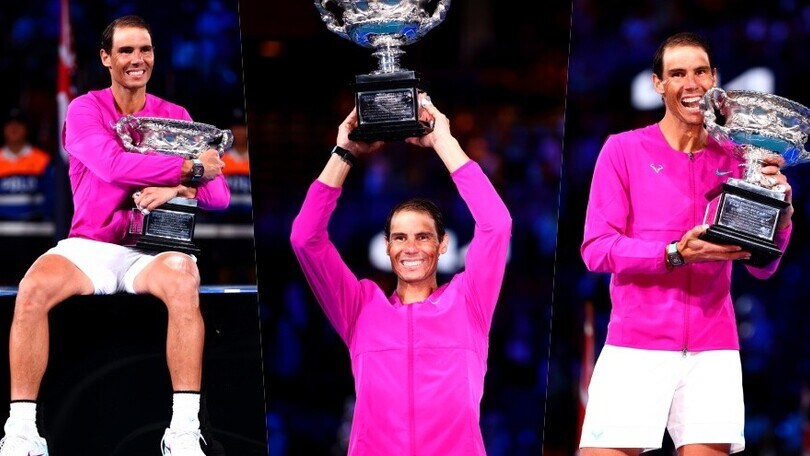 Nadal alza il trofeo: scatta la festa agli Australian Open