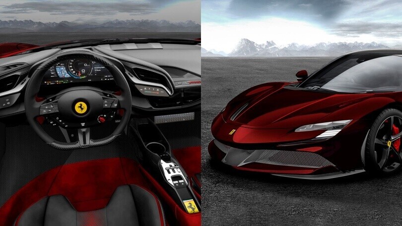 Ferrari SF90 Stradale, omaggio all'Etna con il Rosso Taormina