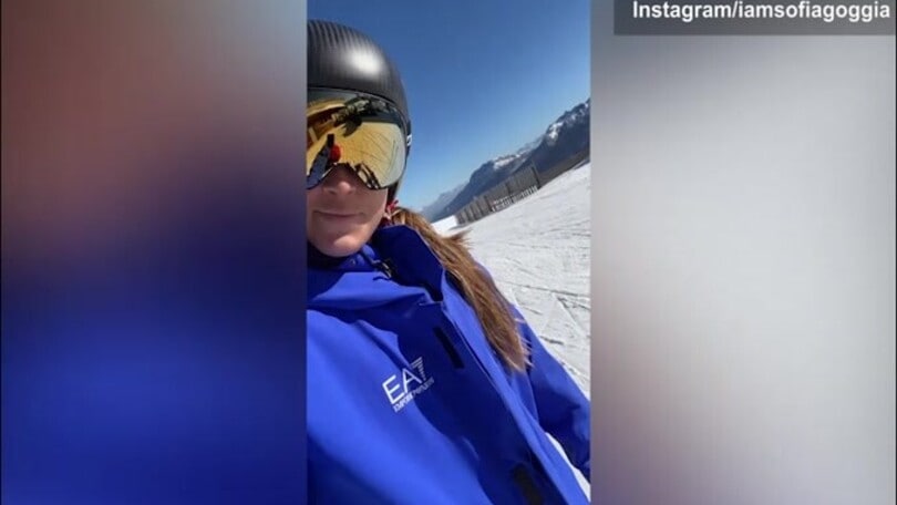 Sofia Goggia torna sugli sci: "Brividi..."