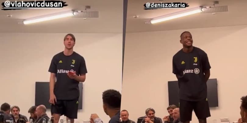 Vlahovic e Zakaria scatenati alla prima cena con la Juve