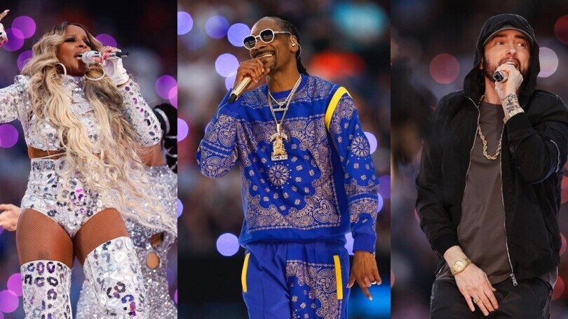 Super Bowl, che show sul palco! Da Snoop Dogg a Eminem: quanti big dell'hip hop