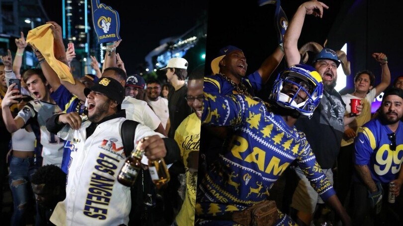 I Rams vincono il Super Bowl e a Los Angeles scoppia la festa
