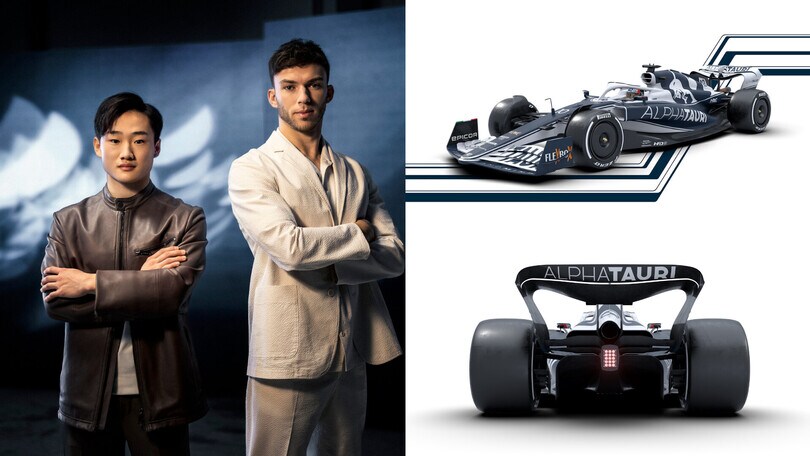 Nuova AlphaTauri AT03: livrea col tricolore per Gasly e Tsunoda