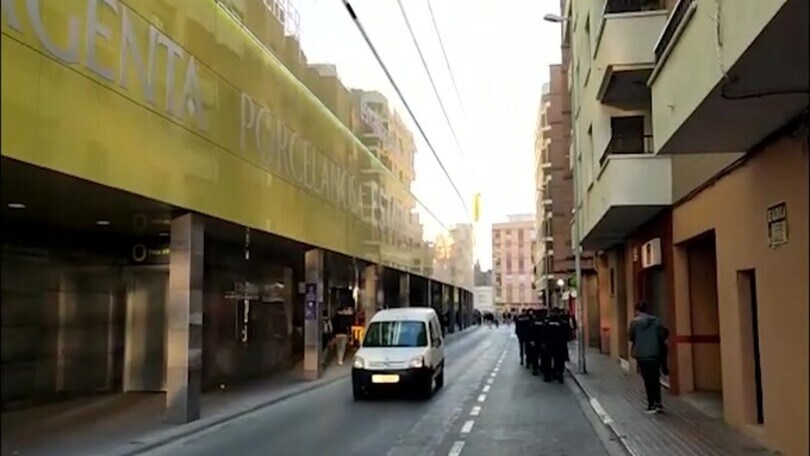 Villarreal-Juve: l'arrivo allo stadio della ceramica
