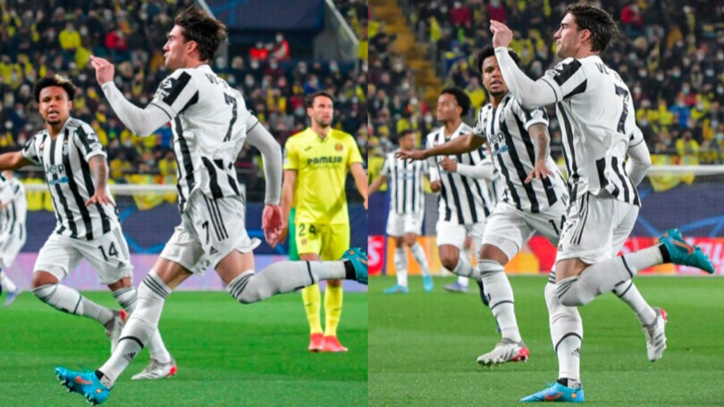 Villarreal-Juve, esultanza polemica di Vlahovic dopo la rete