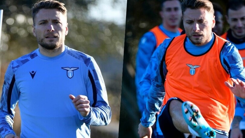 Lazio, Immobile recuperato: in campo prima del Porto